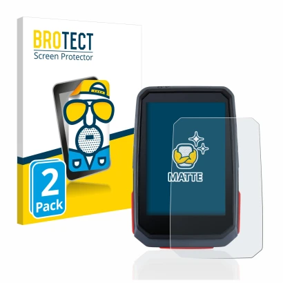 Parte frontal de un envase de producto con el logotipo de la marca BROTECT. Al lado se muestra el dispositivo Sigma ROX 4.0 co