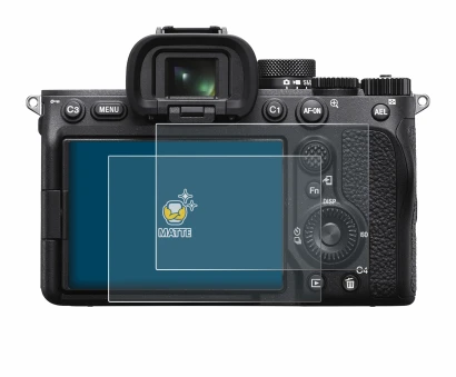Imagen del dispositivo Sony Alpha 7 IV con una amplia variedad de protectores de pantalla.