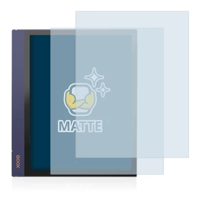 Imagen del dispositivo Boox Note Air 2 con una amplia variedad de protectores de pantalla.