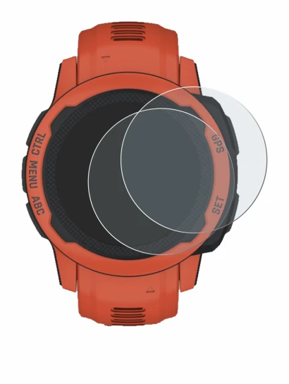 Imagen del dispositivo Garmin Instinct 2S con una amplia variedad de protectores de pantalla.