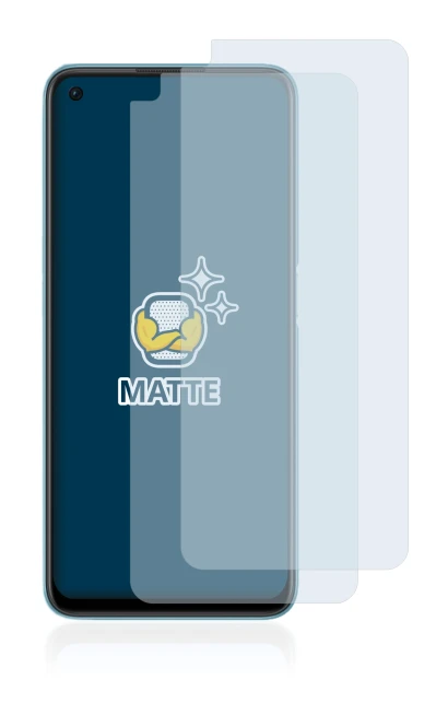 Imagen del dispositivo Oppo A76 con una amplia variedad de protectores de pantalla.