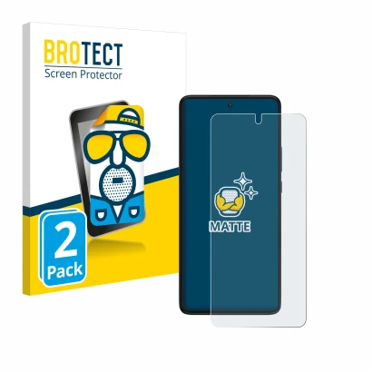 Parte frontal de un envase de producto con el logotipo de la marca BROTECT. Al lado se muestra el dispositivo Motorola Edge 30