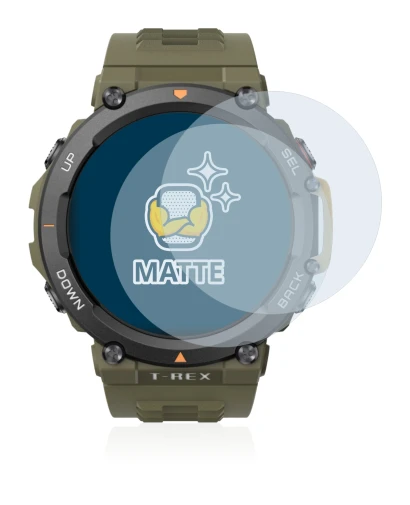 Imagen del dispositivo Huami Amazfit T-Rex 2 con una amplia variedad de protectores de pantalla.