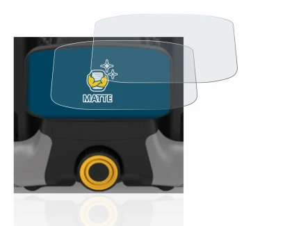 Imagen del dispositivo PowaKaddy CT8 con una amplia variedad de protectores de pantalla.