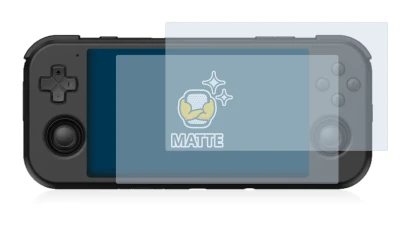 Imagen del dispositivo Retroid Pocket 3 con una amplia variedad de protectores de pantalla.