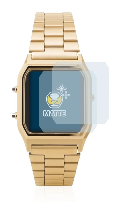 Imagen del dispositivo Casio AQ-230GA con una amplia variedad de protectores de pantalla.