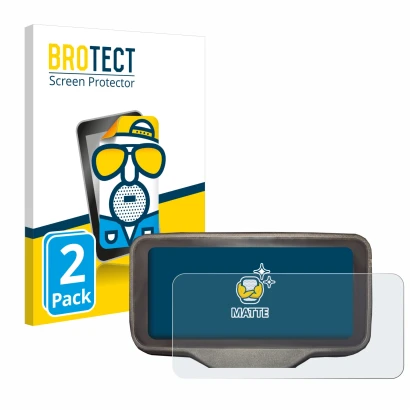 Parte frontal de un envase de producto con el logotipo de la marca BROTECT. Al lado se muestra el dispositivo Horwin SK3 con s