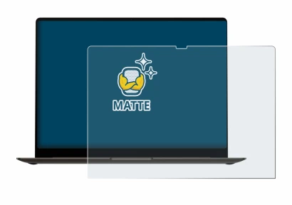 Imagen del dispositivo Samsung Galaxy Book3 Pro 16" con una amplia variedad de protectores de pantalla.