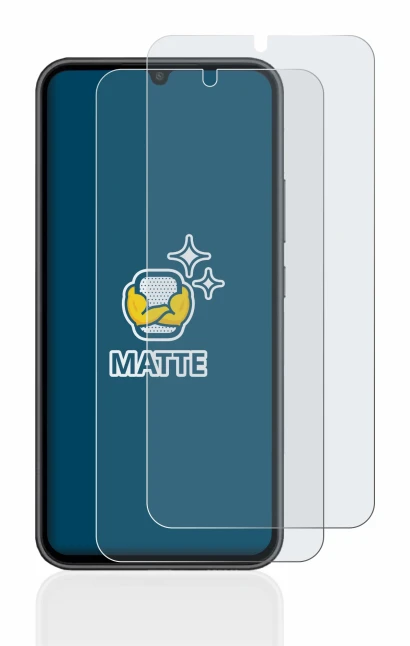 Imagen del dispositivo Samsung Galaxy A34 5G con una amplia variedad de protectores de pantalla.