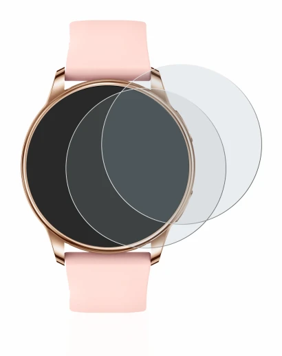 Imagen del dispositivo Levowatch F2 con una amplia variedad de protectores de pantalla.