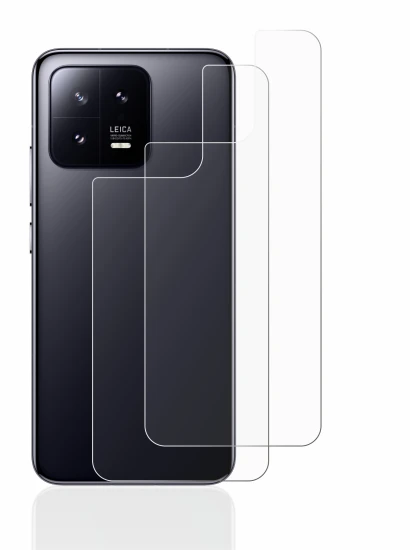 Imagen del dispositivo Xiaomi 13 (Trasero) con una amplia variedad de protectores de pantalla.