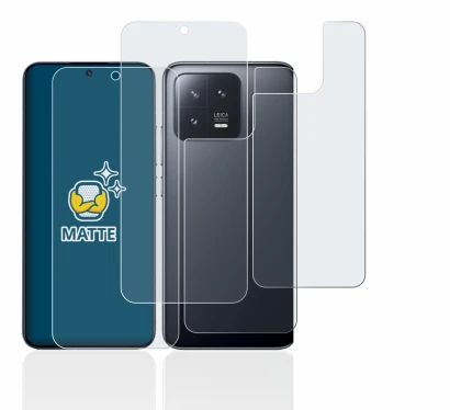 Imagen del dispositivo Xiaomi 13 (Frontal+Trasero) con una amplia variedad de protectores de pantalla.