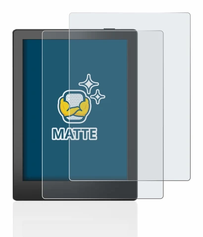 Imagen del dispositivo Boox Poke 5 con una amplia variedad de protectores de pantalla.