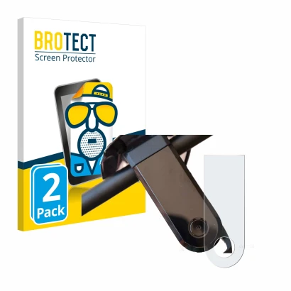 Parte frontal de un envase de producto con el logotipo de la marca BROTECT. Al lado se muestra el dispositivo NIU KQi3 Max con