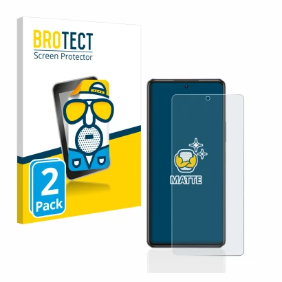 Parte frontal de un envase de producto con el logotipo de la marca BROTECT. Al lado se muestra el dispositivo Infinix Note 30