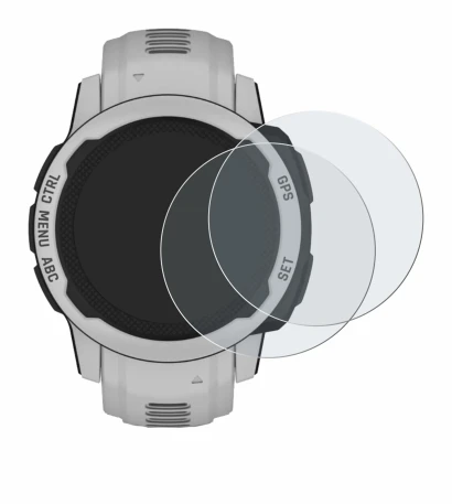 Imagen del dispositivo Garmin Instinct 2S Solar (40 mm) con una amplia variedad de protectores de pantalla.