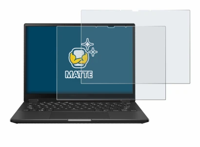 Imagen del dispositivo ASUS ROG Flow X13 2023 con una amplia variedad de protectores de pantalla.