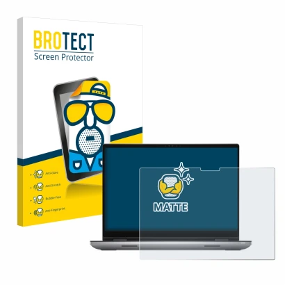 Parte frontal de un envase de producto con el logotipo de la marca BROTECT. Al lado se muestra el dispositivo Dell Precision 7