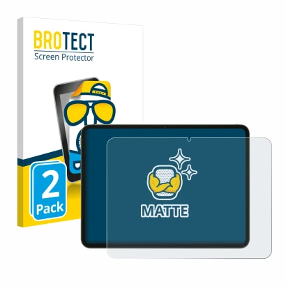 Parte frontal de un envase de producto con el logotipo de la marca BROTECT. Al lado se muestra el dispositivo OnePlus Pad Go c