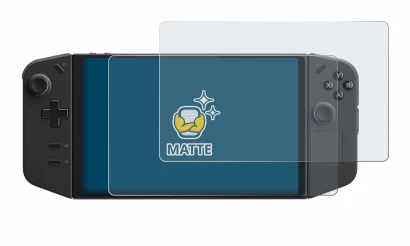 Imagen del dispositivo Lenovo Legion Go con una amplia variedad de protectores de pantalla.