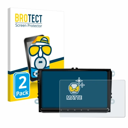 Parte frontal de un envase de producto con el logotipo de la marca BROTECT. Al lado se muestra el dispositivo Eonon 53 SE con