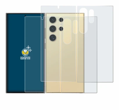 Imagen del dispositivo Samsung Galaxy S24 Ultra (case-friendly) (Frontal+Trasero) con una amplia variedad de protectores de pa