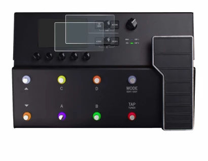 Imagen del dispositivo Line 6 POD Go con una amplia variedad de protectores de pantalla.