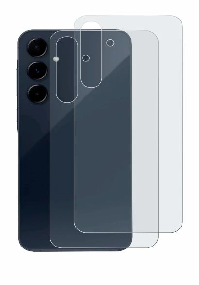 Imagen del dispositivo Samsung Galaxy A35 5G (Trasero) con una amplia variedad de protectores de pantalla.