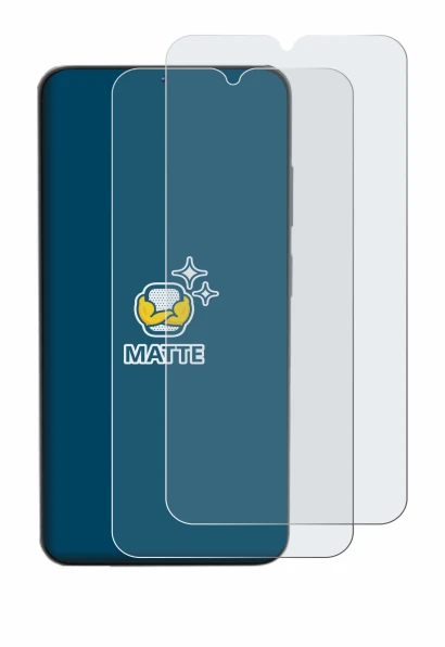 Imagen del dispositivo Doogee N55 con una amplia variedad de protectores de pantalla.