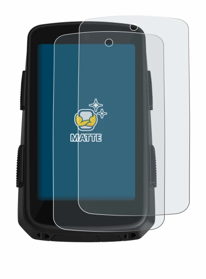 Imagen del dispositivo Hammerhead Karoo 3 con una amplia variedad de protectores de pantalla.