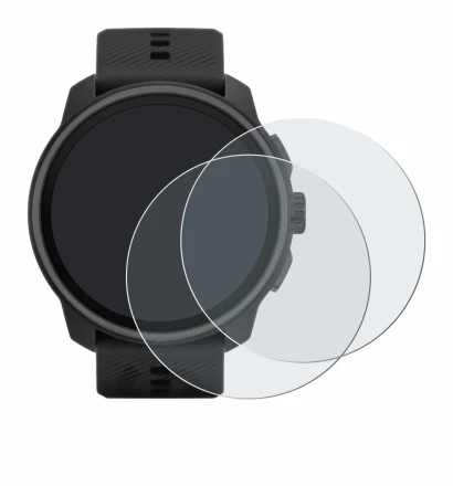 Imagen del dispositivo Suunto Race S con una amplia variedad de protectores de pantalla.