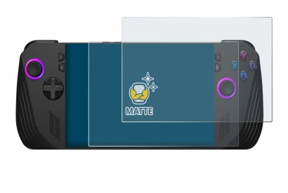 Imagen del dispositivo ASUS ROG Ally X (2024) con una amplia variedad de protectores de pantalla.