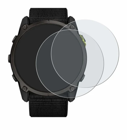 Imagen del dispositivo Garmin Enduro 3 con una amplia variedad de protectores de pantalla.