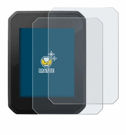 Imagen del dispositivo FIT Display Compact 2.0 con una amplia variedad de protectores de pantalla.