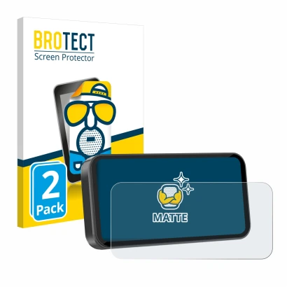 Parte frontal de un envase de producto con el logotipo de la marca BROTECT. Al lado se muestra el dispositivo Carpuride W603D