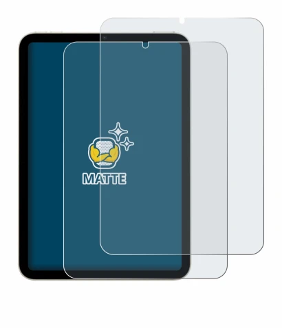 Imagen del dispositivo Apple iPad Mini 7 WiFi 2024 con una amplia variedad de protectores de pantalla.