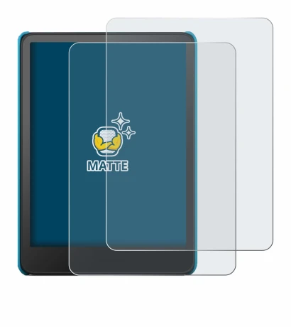 Imagen del dispositivo Amazon Kindle Paperwhite Kids 2024 con una amplia variedad de protectores de pantalla.