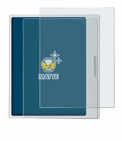 Imagen del dispositivo Boox Go Color 7 White Edition con una amplia variedad de protectores de pantalla.