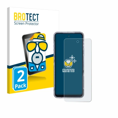 Parte frontal de un envase de producto con el logotipo de la marca BROTECT. Al lado se muestra el dispositivo AGM X6 Phantom c