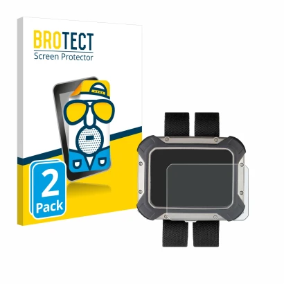 Parte frontal de un envase de producto con el logotipo de la marca BROTECT. Al lado se muestra el dispositivo Apeks DSX con su