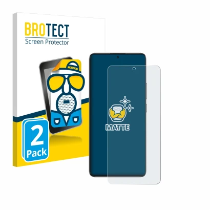 Parte frontal de un envase de producto con el logotipo de la marca BROTECT. Al lado se muestra el dispositivo Xiaomi Poco F7 P