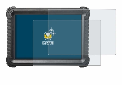 Imagen del dispositivo iCarsoft CR Ultra con una amplia variedad de protectores de pantalla.