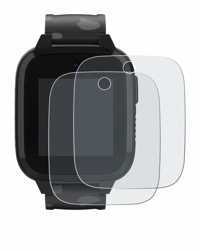 Imagen del dispositivo Xplora XGO3 (2da Gen.) con una amplia variedad de protectores de pantalla.