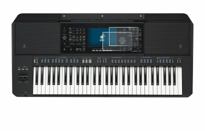 Imagen del dispositivo Yamaha PSR-SX720 con una amplia variedad de protectores de pantalla.