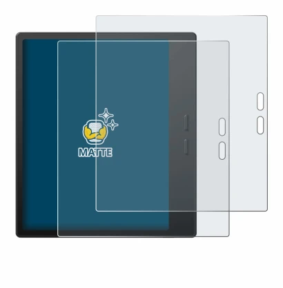 Imagen del dispositivo Boox Go 7 con una amplia variedad de protectores de pantalla.