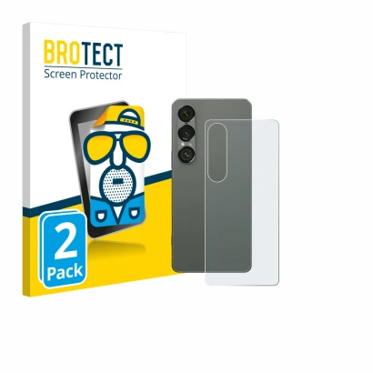 Parte frontal de un envase de producto con el logotipo de la marca BROTECT. Al lado se muestra el dispositivo Sony Xperia 1 VI