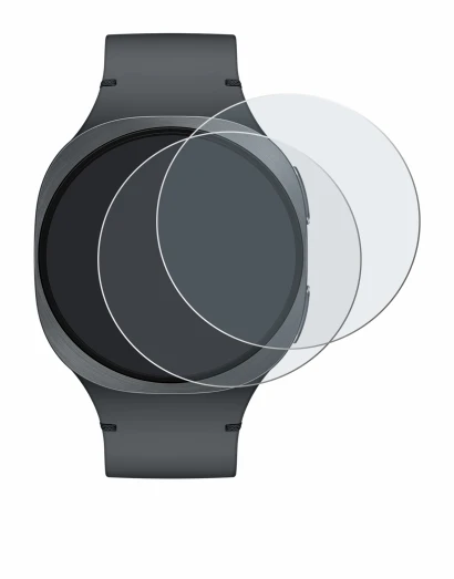 Imagen del dispositivo Samsung Galaxy Watch 8 (40 mm) con una amplia variedad de protectores de pantalla.