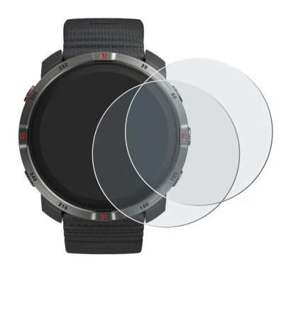 Imagen del dispositivo Polar Grit X2 con una amplia variedad de protectores de pantalla.