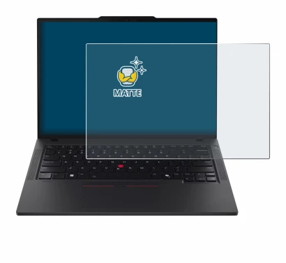 Imagen del dispositivo Lenovo ThinkPad T14 Gen 6 con una amplia variedad de protectores de pantalla.