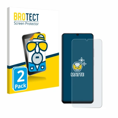 Parte frontal de un envase de producto con el logotipo de la marca BROTECT. Al lado se muestra el dispositivo realme Note 70T